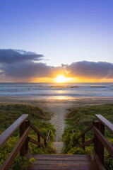 Sunrise over the Pacific Ocean on the Gold Coast