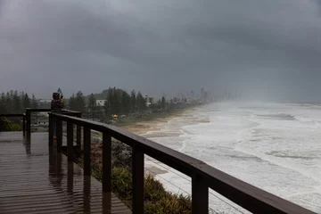 Fotobehang Wild stoms lashing the Gold Coast during a wet La Nina season © Zstock