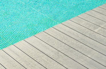 Composite Made Swimming Pool Front Deck
