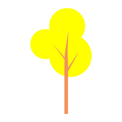 flat tree icon