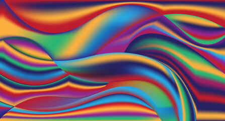 Colorful Wave Background Template Design For Website Background, Business Presentation