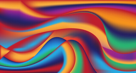 Colorful Wave Background Template Design For Website Background, Business Presentation