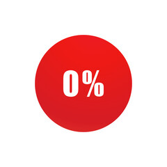red percent sign