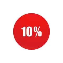 red percent sign