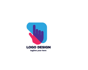 simple and modern design concept. logo for company vector file eps 10 logo with simple and gradient color template