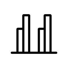 graphic analysis icon vector illustration logo template for many purpose. Isolated on white background.