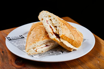 bocadillo, pollo, tapa, tapeo