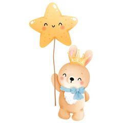 cute baby boy rabbit