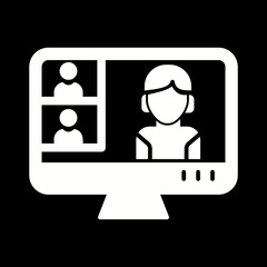 Conference Video Call Icon