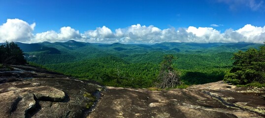 Stunning overlook on a mountain