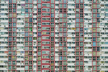 Urban, high-rise, apartment building