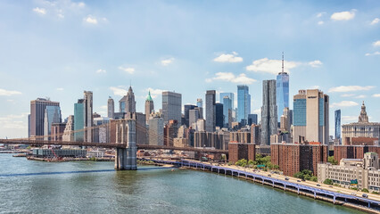 Fototapeta na wymiar The skyline of New York City, United States