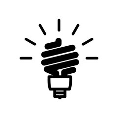 electric lamp icon vector illustration on white background.