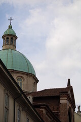 Glimpses of the city center of Vigevano, Italy