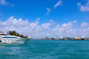Bayside Marina in Miami, Florida USA