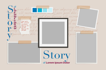 Story teller frames mood board