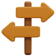 direction 3d render icon illustration © Flowicon