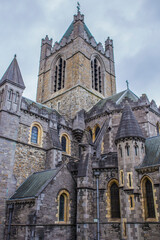 Fototapeta na wymiar Christ Church Cathedral, Dublin, Reoublic of Ireland