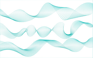 Abstract modern blue wavy stylized line background .blending gradient colors It used for Web, Mobile Applications, Desktop background, Wallpaper, Business banner, poster. It make using blend tool.