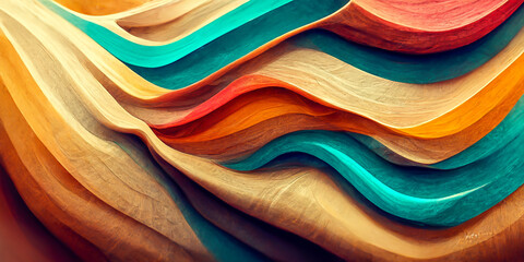 pastel colorful abstract background 3D illustration