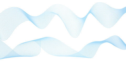 Abstract modern blue wavy stylized line background .blending gradient colors It used for Web, Mobile Applications, Desktop background, Wallpaper, Business banner, poster. It make using blend tool.