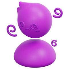 dizzy 3d render icon illustration