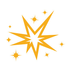 Gold sparkles with yellow stars and glitter.