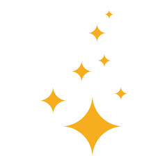 Gold sparkles with yellow stars and glitter.