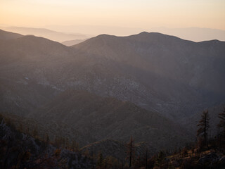Obraz premium Horizontal image of a Los Angeles sunset 