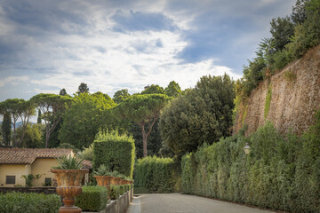 Boboli garden glimpse in Florence, Italy