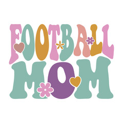 football mom svg png, retro groovy vintage football svg png, Football mama, game day svg, mom svg, Football svg, svg cut files cricut, mom
