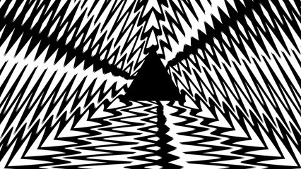 striped background. Raster geometric ornament. black and white stripes. monochrome ornamental background. design for decor,print.background in 4k format  3840 х 2160.