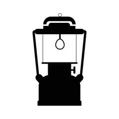 Outdoor lantern camping lamp icon | Black Vector illustration |