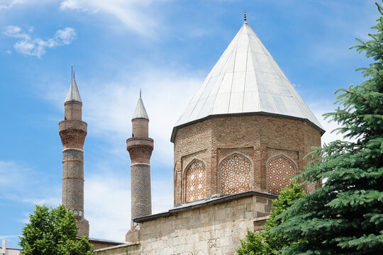 Twin minarets madrasah in Sivas city - Sivas is a tourist magnet city of modern Turkey with many historical monumental remains.

