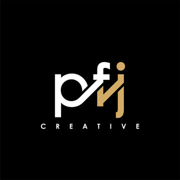 PFJ Letter Initial Logo Design Template Vector Illustration