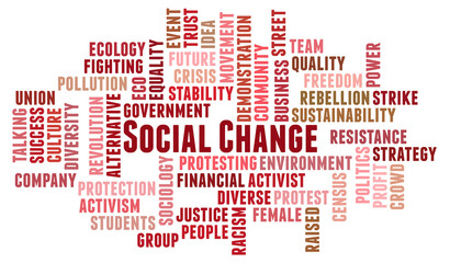 Social Change word cloud concept