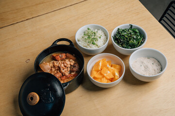 stew with vegetables and spices