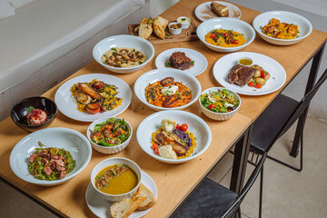 food on the table