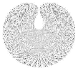 numbers heart, database hurricane, many different decimal numbers (records) isolated on white background. computer data backup information in internet, abstract number concept