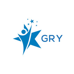 GRY Letter logo white background .GRY Business finance logo design vector image in illustrator .GRY letter logo design for entrepreneur and business.

