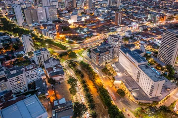Foto op Canvas luchtfoto van het centrum van cali colombia © Santiago