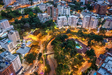 Naklejka premium aerea del centro de cali colombia 