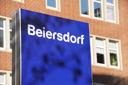 Hamburg, Germany - October 14, 2018: Headquarters of Beiersdorf AG in Hamburg - Beiersdorf is a German multinational company that manufactures and retails personal-care products