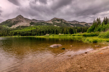 Rocking Mountains in Colorado during summer