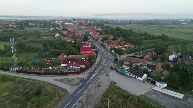 Romania. Rasnov. Road to Brasov