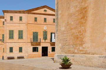 Fototapeta na wymiar Ciutadella, Menorca (Minorca), Spain. Casa Olivar, 17th-century palace in Ciutadella built by one of Menorca's richest families