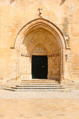 Fototapeta na wymiar Ciutadella, Menorca (Minorca), Spain. Catedral de Santa Maria de Menorca. Building details