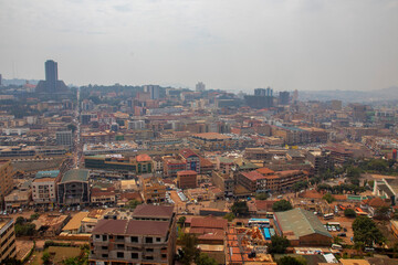 Naklejka premium Kampala is a dynamic and engaging city in Uganda