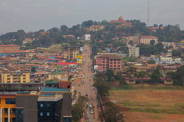 Kampala is a dynamic and engaging city in Uganda - obrazy, fototapety, plakaty