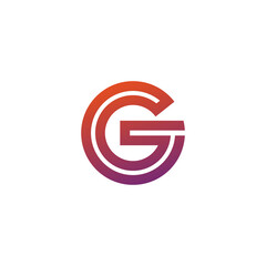 G modern logo, G icon  symbol vector